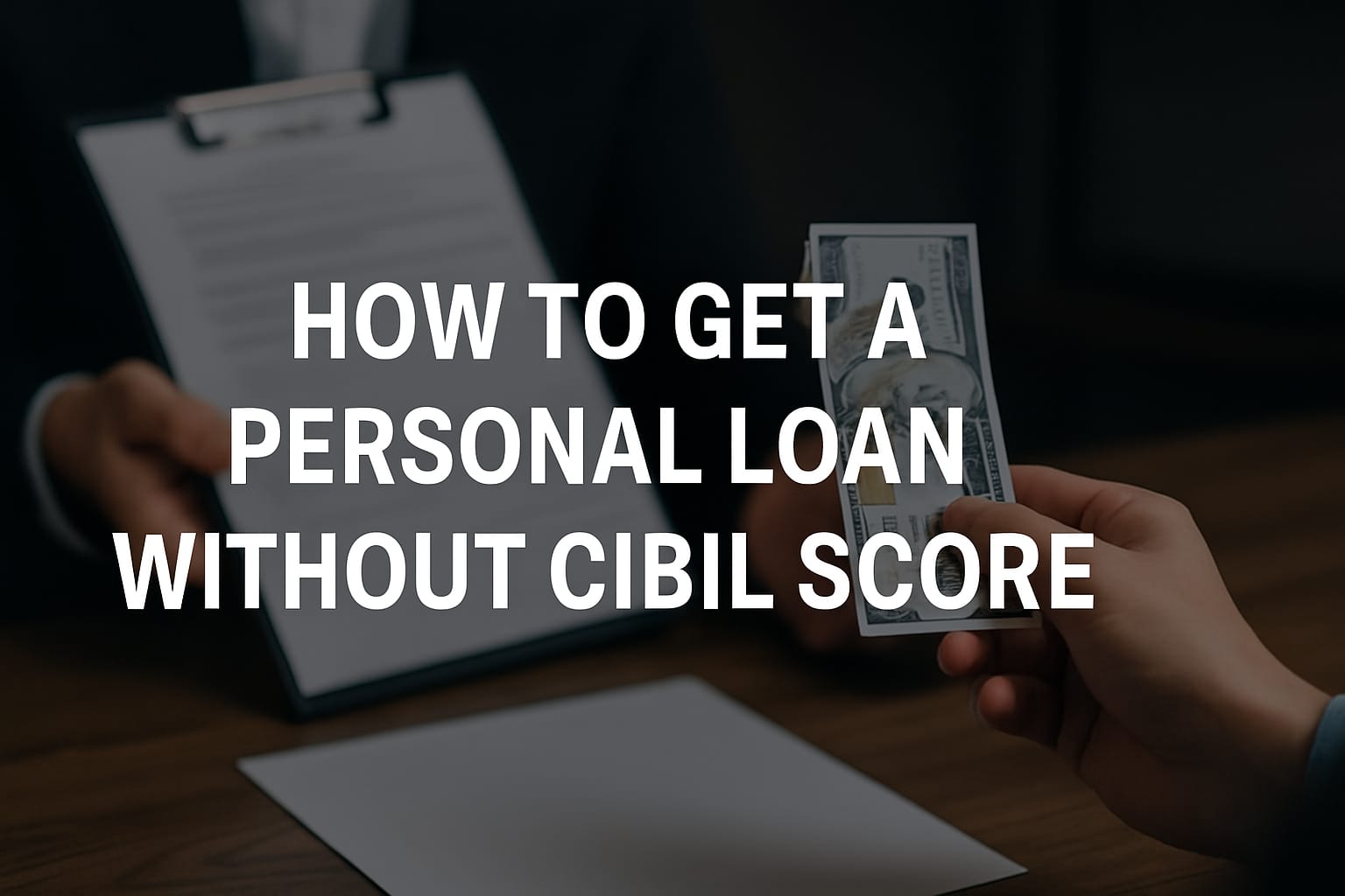 How to Get a Personal Loan Without CIBIL Score