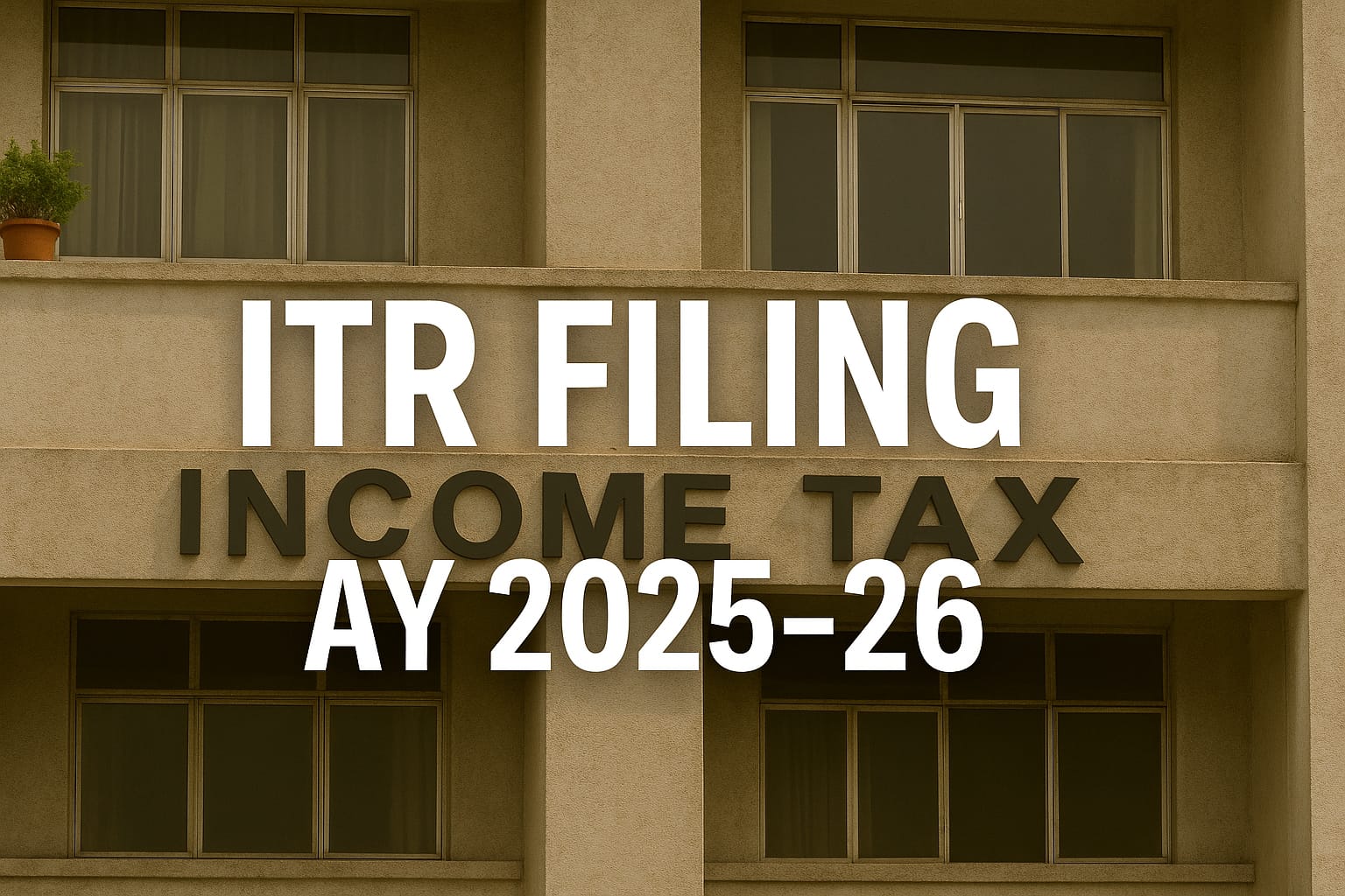 ITR Filing AY 2025-26